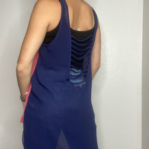 Double Zero Open Back Tank Top - Picture 2 of 5